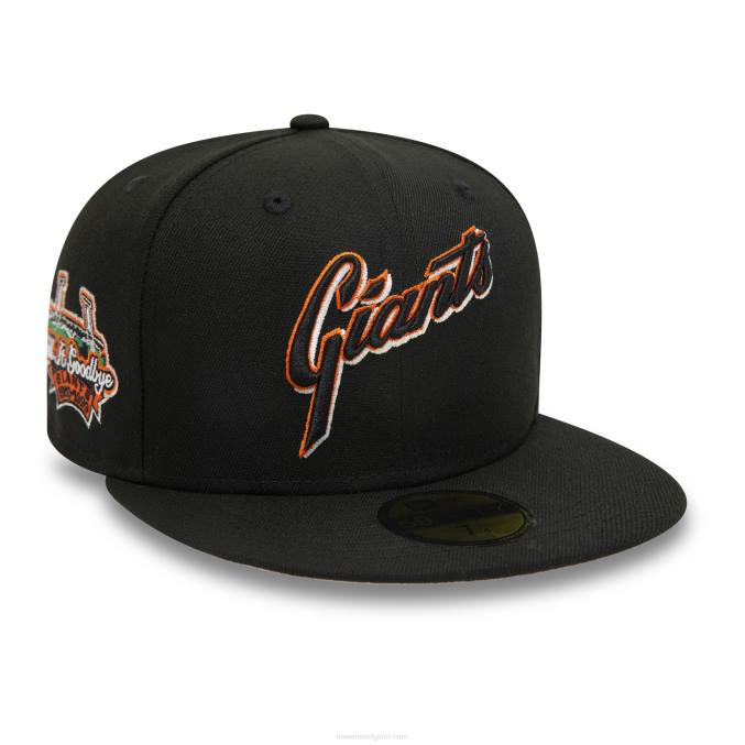 New Era san francisco giants zwarte 59fifty getailleerde pet BT241155