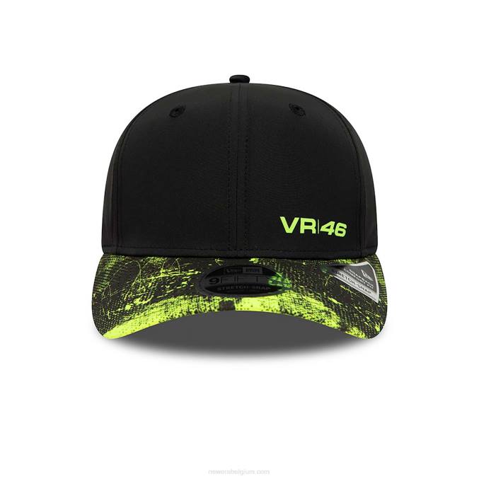 New Era shadow tech vr46 zwarte 9fifty stretch-snap cap BT241951