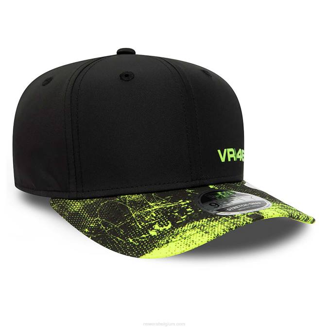 New Era shadow tech vr46 zwarte 9fifty stretch-snap cap BT241951