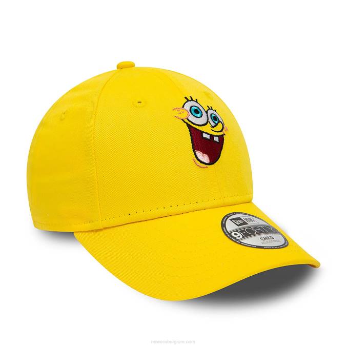 New Era spongebob squarepants jeugd nickelodeon geel 9forty verstelbare pet BT241791