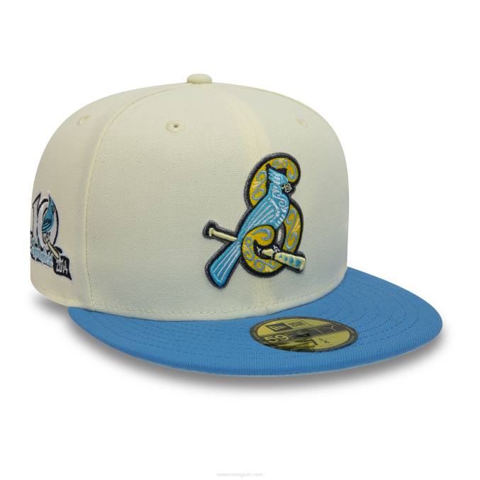 New Era springfield cardinals milb chroom wit 59fifty getailleerde dop BT24228