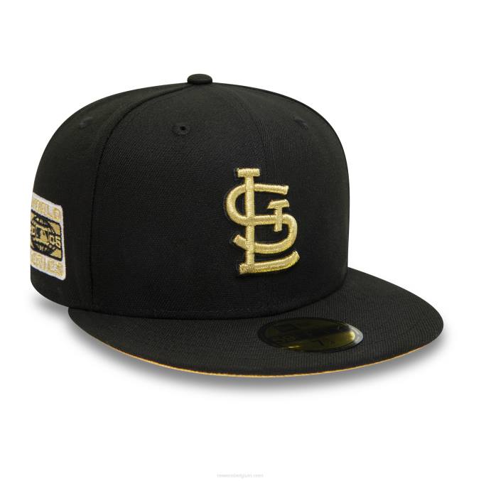 New Era st. louis cardinals 2006 world series zwarte 59fifty getailleerde pet BT241288