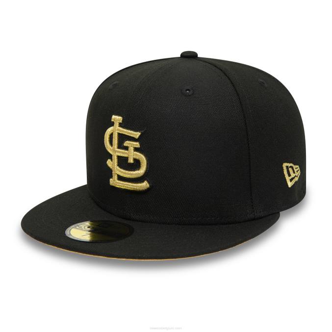 New Era st. louis cardinals 2006 world series zwarte 59fifty getailleerde pet BT241288