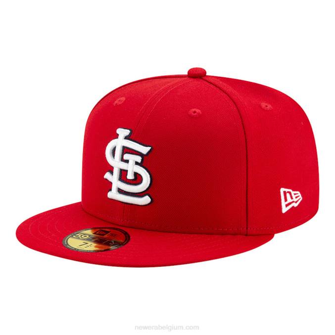 New Era st. louis cardinals authentiek op veldspel rode 59fifty cap BT241434