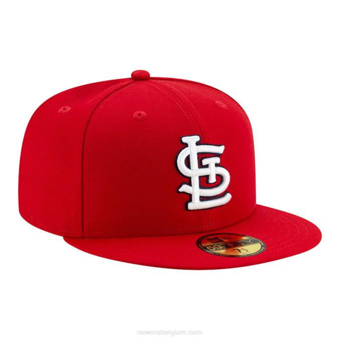 New Era st. louis cardinals authentiek op veldspel rode 59fifty cap BT241434