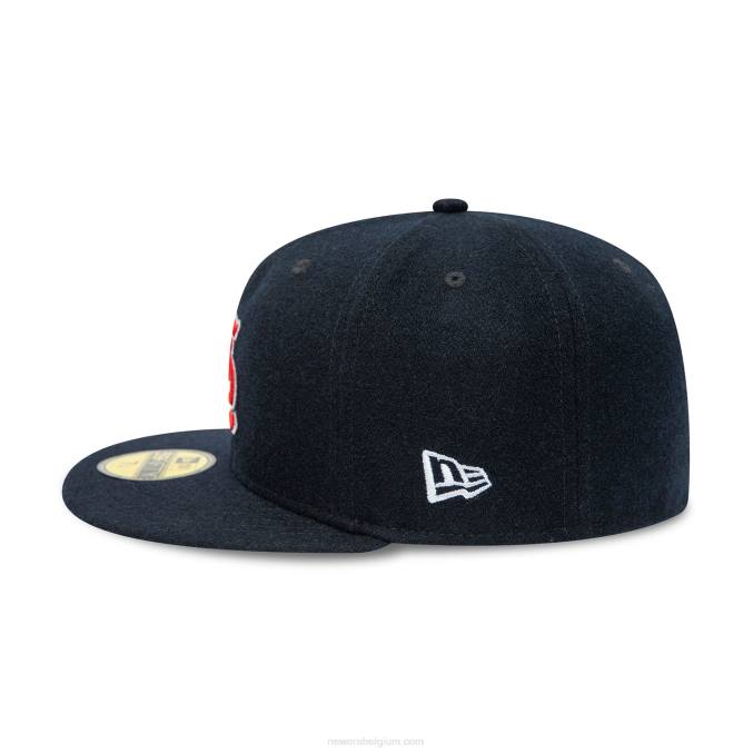 New Era st. louis cardinals jubileum wollen marine 59fifty getailleerde pet BT24144