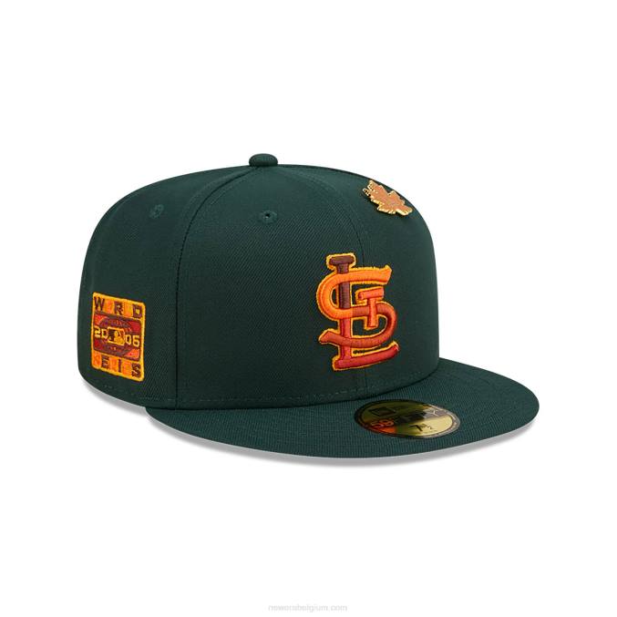 New Era st. louis cardinals lommerrijke donkergroene 59fifty getailleerde pet BT241366