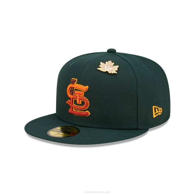 New Era st. louis cardinals lommerrijke donkergroene 59fifty getailleerde pet BT241366