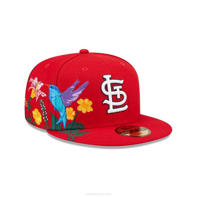 New Era st. louis cardinals mlb blooming red 59fifty getailleerde pet BT24466