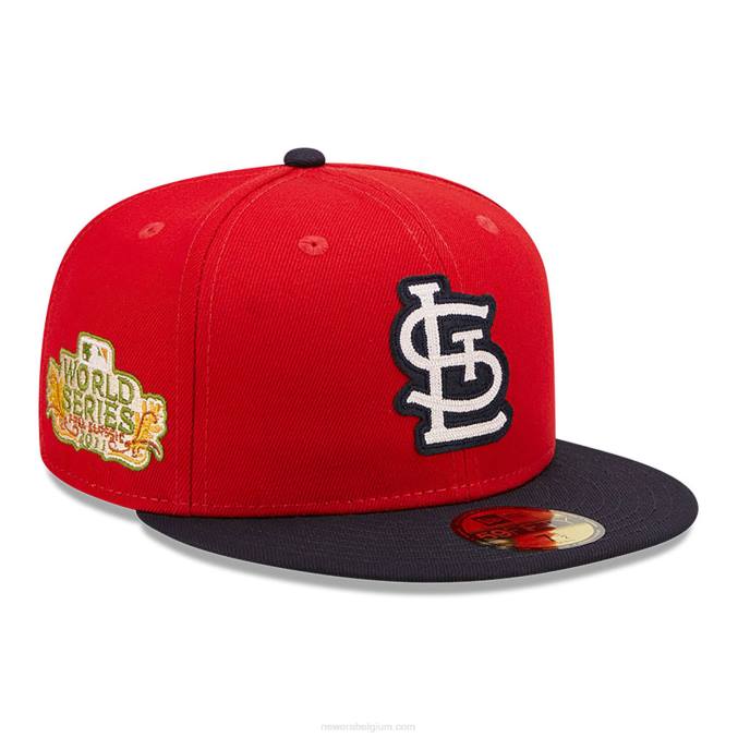 New Era st louis cardinals ne letterman rode 59fifty getailleerde pet BT241004