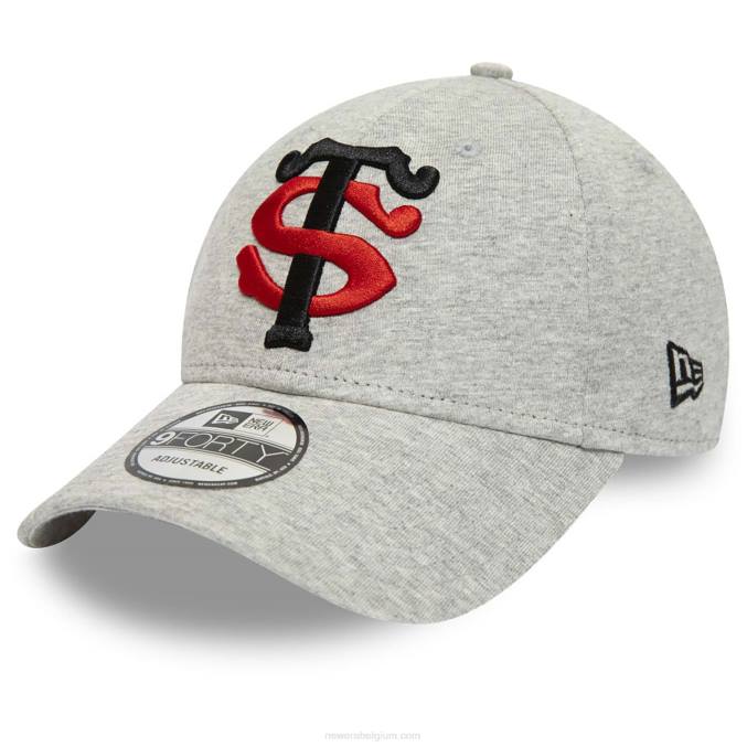 New Era stade toulousain jersey grijs 9forty verstelbare pet BT241678