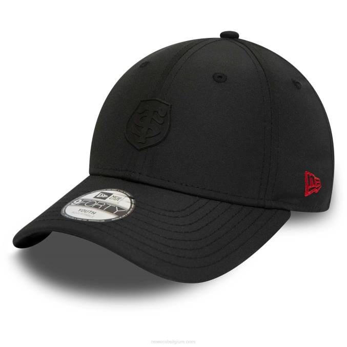 New Era stade toulousain micrologo zwarte 9forty jeugdpet BT241712