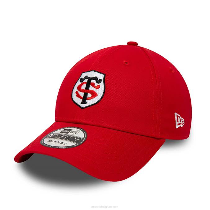 New Era stade toulousain teamlogo rood 9forty verstelbare pet BT241634