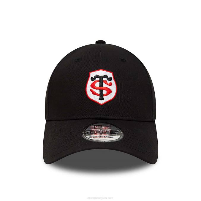 New Era stade toulousain teamlogo zwarte 9forty jeugdpet BT241602