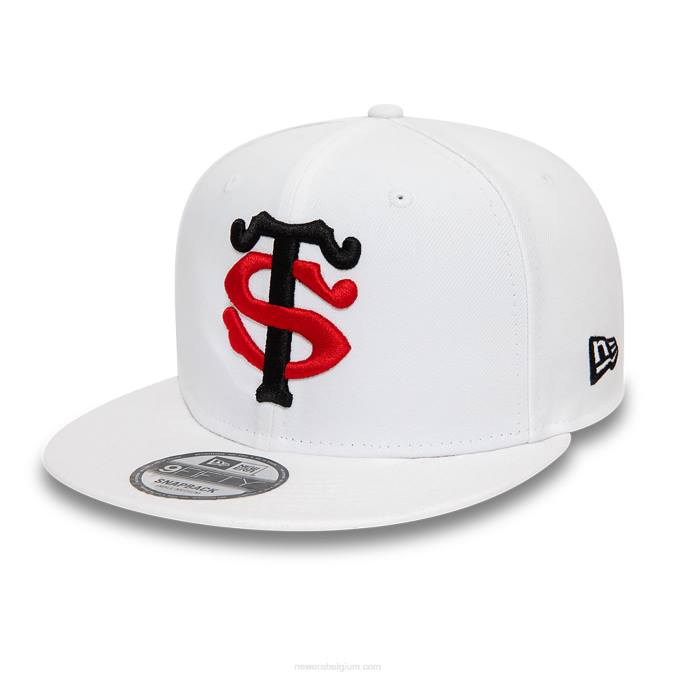 New Era stade toulousain tweekleurige witte 9fifty snapback pet BT241907