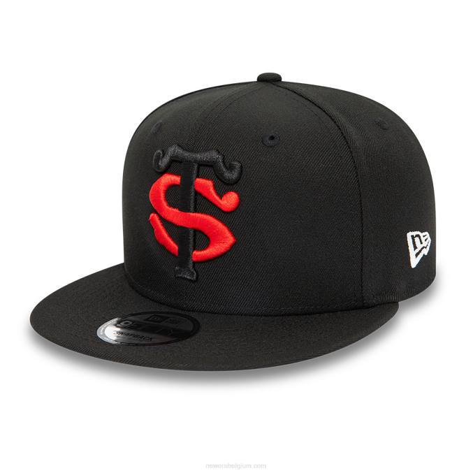 New Era stade toulousain tweekleurige zwarte 9fifty snapback pet BT241893