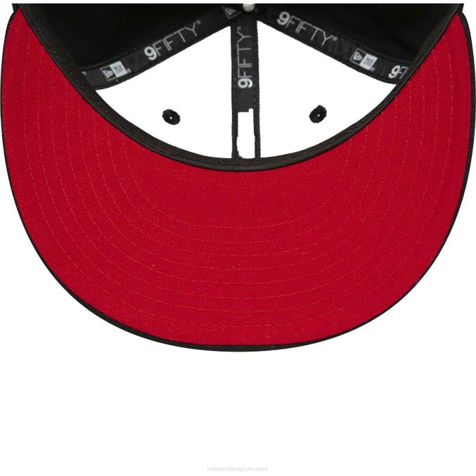 New Era stade toulousain tweekleurige zwarte 9fifty snapback pet BT241893