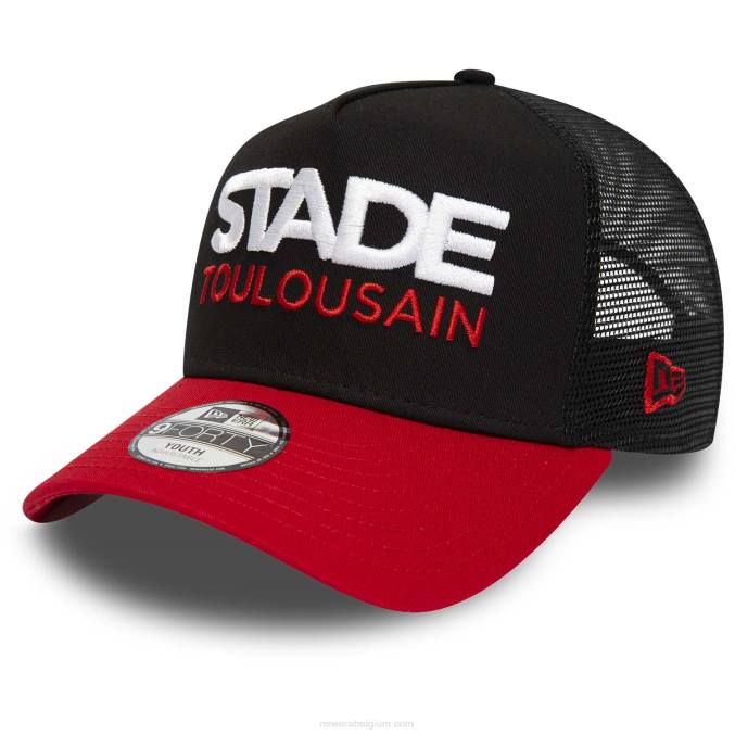 New Era stade toulousain tweekleurige zwarte 9forty pet voor jongeren BT241645