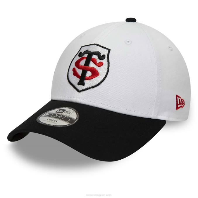 New Era stade toulousain two tone witte 9forty pet voor jongeren BT241661