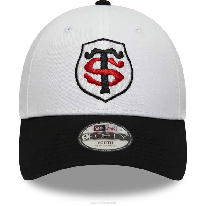 New Era stade toulousain two tone witte 9forty pet voor jongeren BT241661