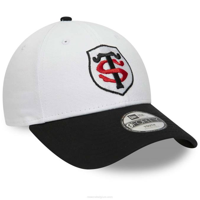New Era stade toulousain two tone witte 9forty pet voor jongeren BT241661