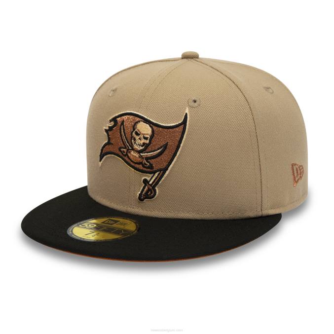 New Era tampa bay buccaneers camel 59fifty getailleerde pet BT241074
