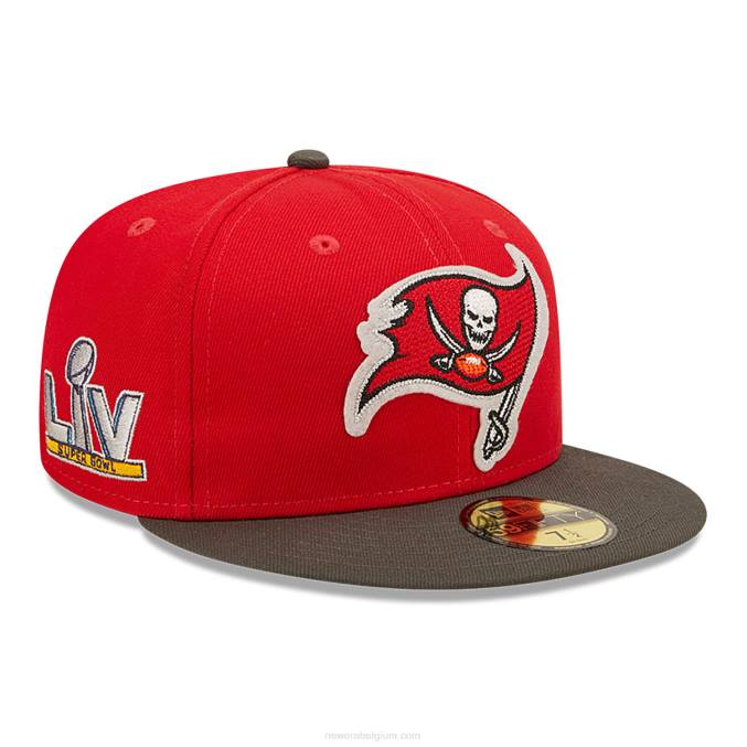 New Era tampa bay buccaneers ne letterman rode 59fifty getailleerde pet BT24651