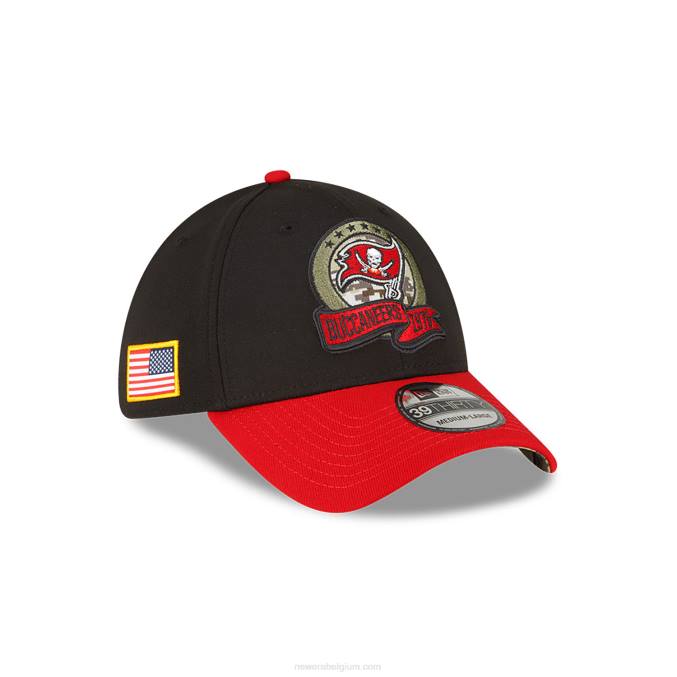 New Era tampa bay buccaneers nfl salute to service zwarte 39thirty stretch fit pet BT242175