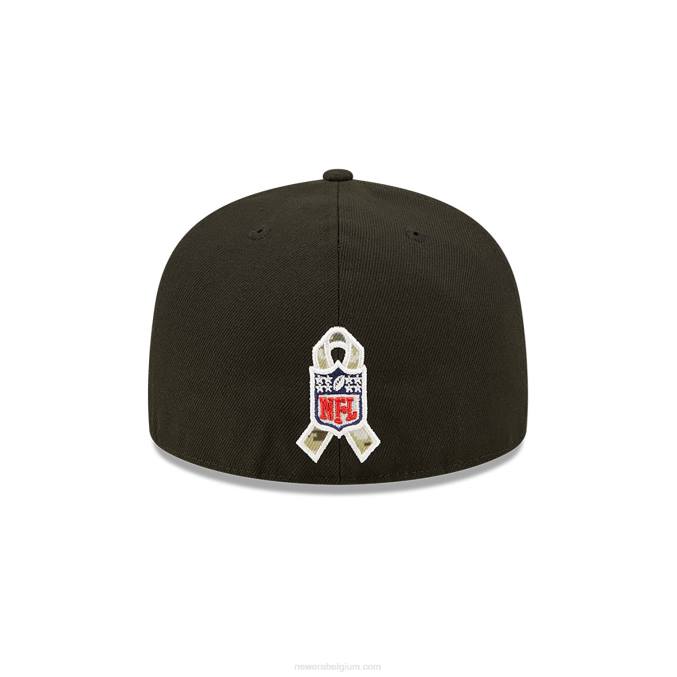 New Era tampa bay buccaneers nfl salute to service zwarte 59fifty getailleerde pet BT24399