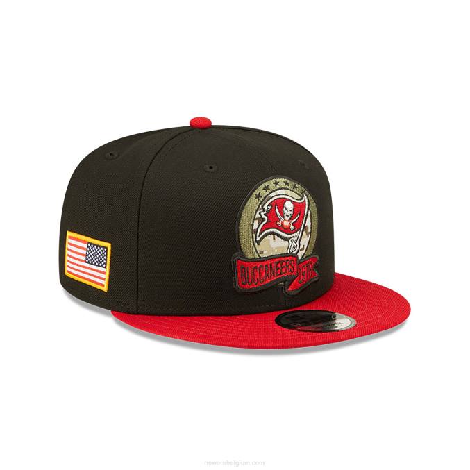 New Era tampa bay buccaneers nfl salute to service zwarte 9fifty snapback cap BT242116