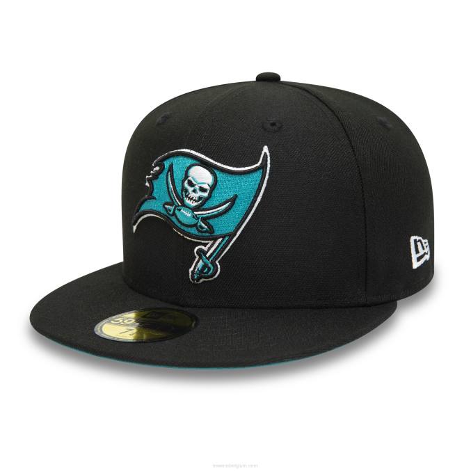 New Era tampa bay buccaneers nfl zwart en blauw 59fifty getailleerde pet BT241133