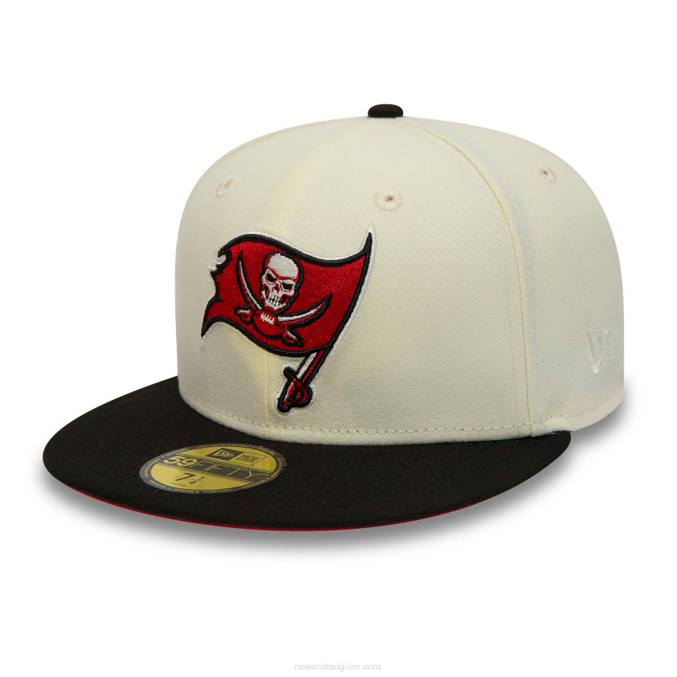 New Era tampa bay buccaneers witte 59fifty getailleerde pet BT241047