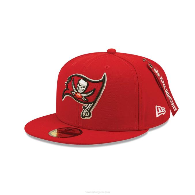 New Era tampa bay buccaneers x alpha industries rode 59fifty getailleerde pet BT24362