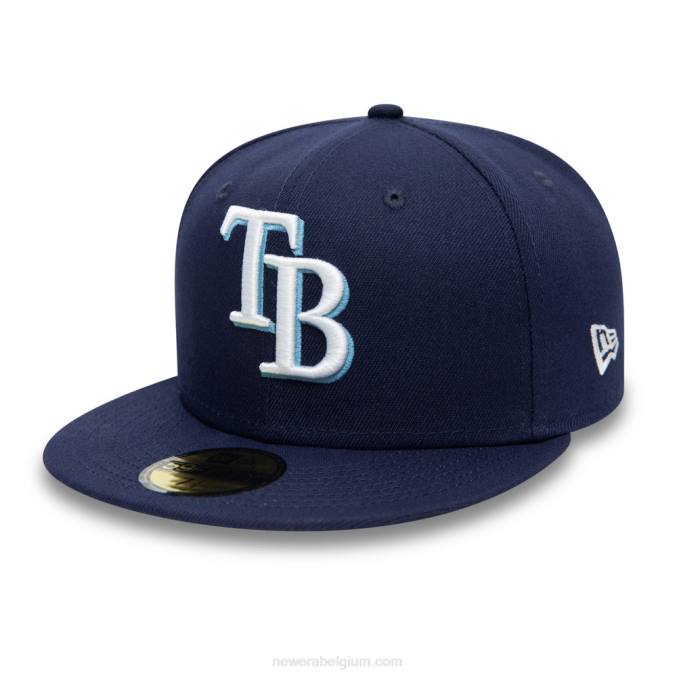 New Era tampa bay stralen authentiek op veld marine 59fifty cap BT24433