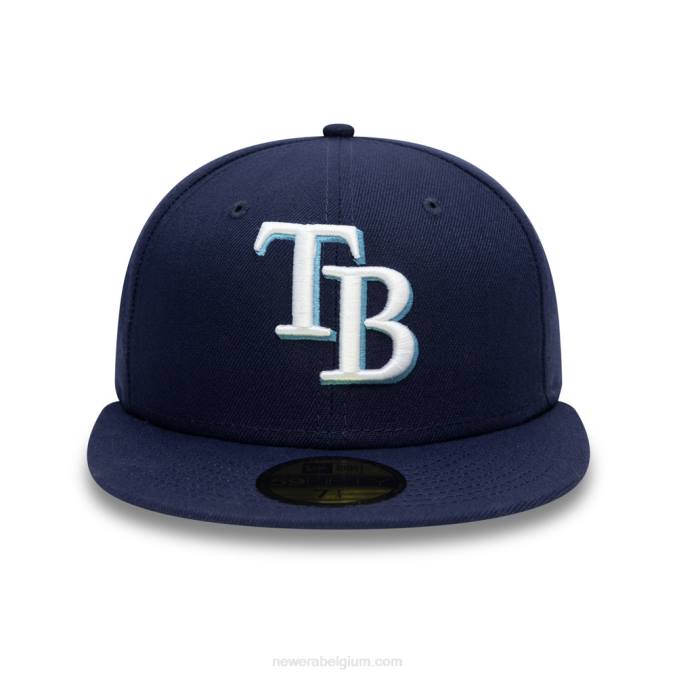 New Era tampa bay stralen authentiek op veld marine 59fifty cap BT24433