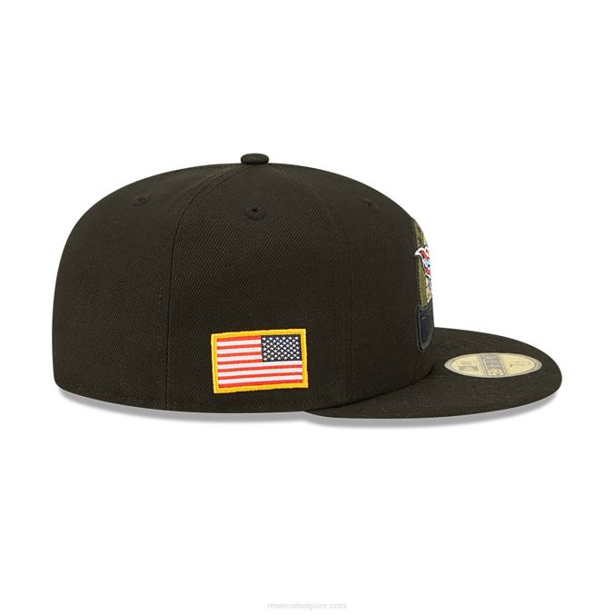 New Era tennessee titans nfl salute to service zwarte 59fifty getailleerde pet BT24461