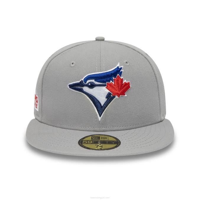 New Era toronto blue jays american league stadium grijs 59fifty getailleerde pet BT241227