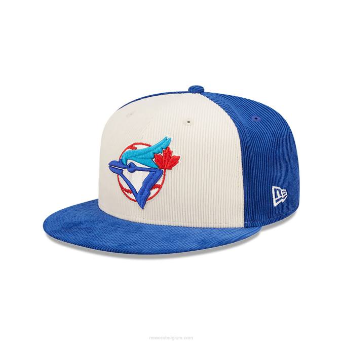 New Era toronto blue jays cooperstown blauwe 59fifty getailleerde pet BT2438