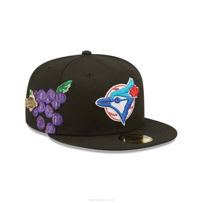 New Era toronto blue jays fruit zwart 59fifty getailleerde pet BT241420