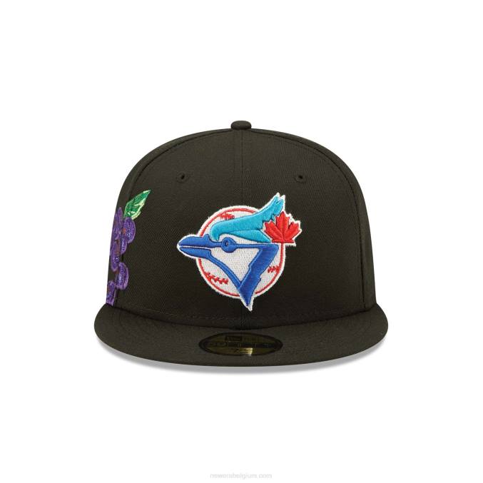 New Era toronto blue jays fruit zwart 59fifty getailleerde pet BT241420