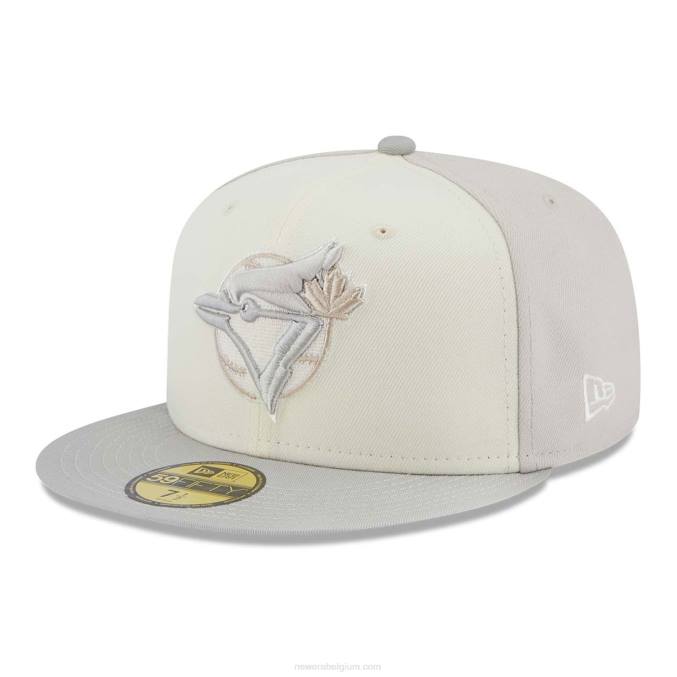 New Era toronto blue jays jubileum grijze 59fifty getailleerde pet BT24682