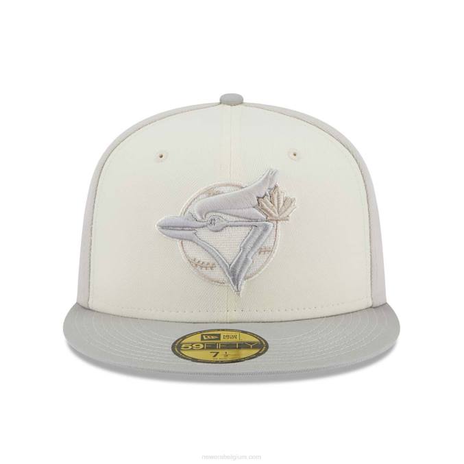 New Era toronto blue jays jubileum grijze 59fifty getailleerde pet BT24682