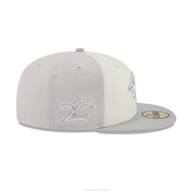 New Era toronto blue jays jubileum grijze 59fifty getailleerde pet BT24682