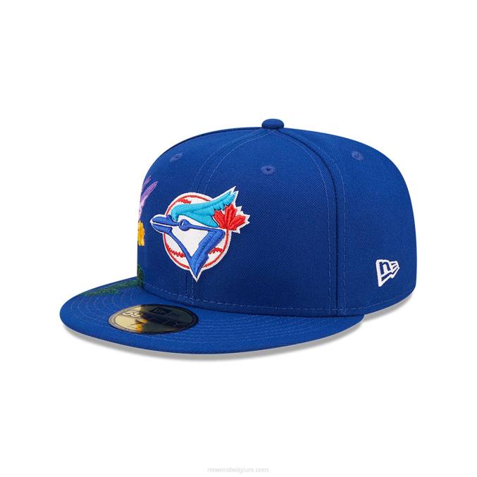 New Era toronto blue jays mlb blooming blue 59fifty getailleerde pet BT24527
