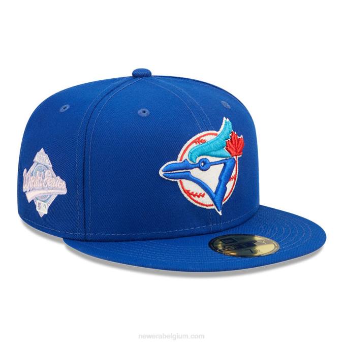 New Era toronto blue jays mlb pop sweat blauwe 59fifty getailleerde pet BT241085