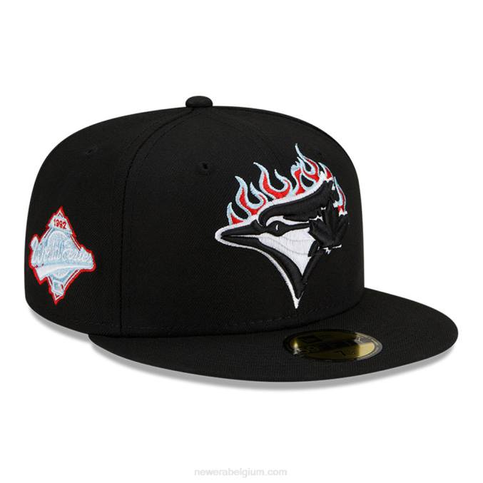 New Era toronto blue jays mlb team fire black 59fifty cap BT24519