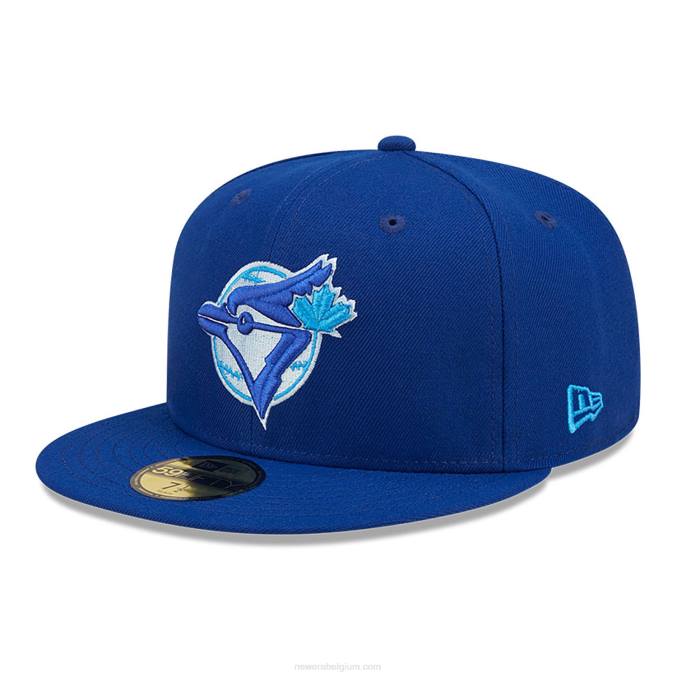 New Era toronto blue jays monocamo blauwe 59fifty getailleerde pet BT241003