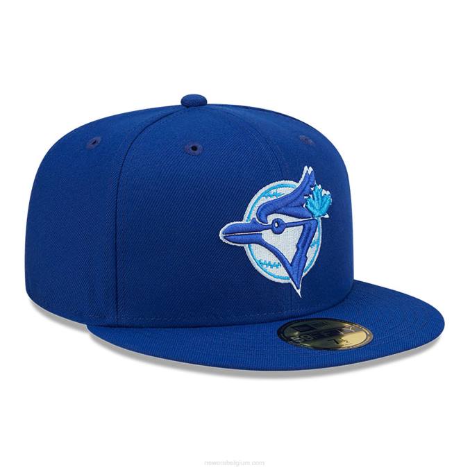 New Era toronto blue jays monocamo blauwe 59fifty getailleerde pet BT241003