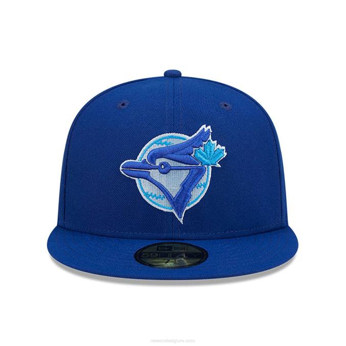 New Era toronto blue jays monocamo blauwe 59fifty getailleerde pet BT241003