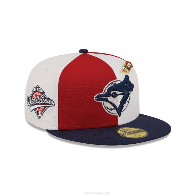 New Era toronto blue jays pinwheel americana rode 59fifty getailleerde pet BT24170